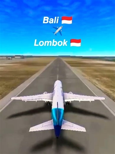 Bali 🇮🇩 ✈️ Lombok 🇮🇩 🛬(Island Flight 🌴) #aviation #flightsimulator #bali