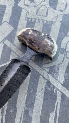 Damascus push dagger #edc #handmade #damascus #usa #blade #custom #reels