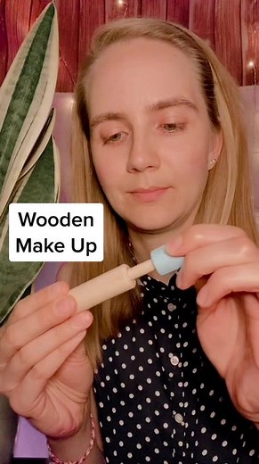 Wooden Makeup ASMR Roleplay with Toys | Fast One Minute ASMR Video | TikTok