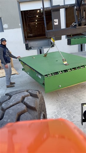 Dock Leveler installation #doors #overheaddoor #work #dockequipment
