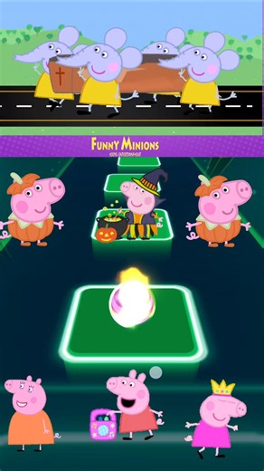 calling 📞 peepa pig 🐖 tiles hop #shortvideo #short #viral #peppapig