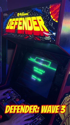 DEFENDER: Wave 3 (almost). This games makes me 😡! Does anyone else feel the same way? 😂 #Rochesterny #fyp #retrogaming #gaming #defender