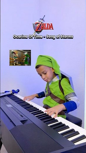Song of Storms 🎹⛈️ Zelda Ocarina of Time Songs! 8 Year Old Piano Prodigy Jelijah Diaz #zelda #piano