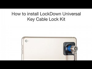 The Joy Factory Installation Instructions: LockDown Universal Key Cable Lock Kit (MMX115KL)