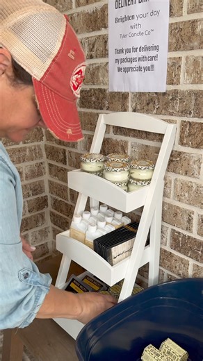 445K views · 13K reactions | My love language is gifting. ￼ Let’s refill the Tyler stand for my delivery drivers and with 52,000 people living in my house, we have a ton of packages delivered weekly. ￼ Tyler Candle Company, LLC Official #TylerCandleCompany #TylerCandles #DeliveryDrivers #ShowingSomeLove #UPS #USPS #FedEx #Amazon #Favor ￼ | Little Cajun House | Facebook