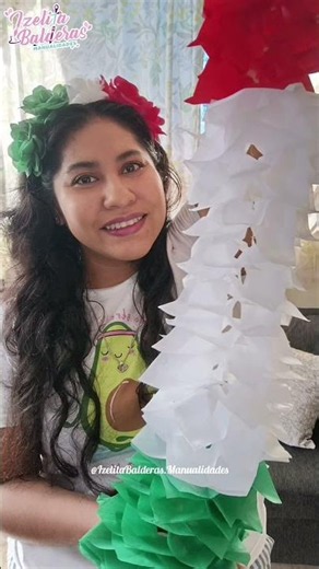 Tricolor Tissue Paper Garland 🇲🇽 | Easy Decoration for Mexican Independence Day