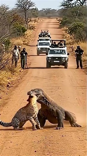 Komodo Dragon vs Cheetah - A Battle Caught on Safari