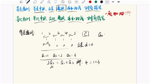 等差数列与等比数列的基础