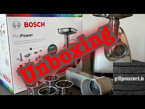 Fleischwolf Bosch Pro Power MFW 68660 - Unboxing (Teil 1)