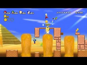 TAS : New Super Mario Bros. Wii (4-Players) - World 2-1 (Demo)