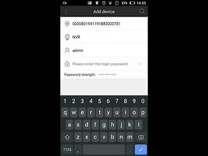 Add NVR Tiandy to Easy Live Mobile Client (P2P mode)