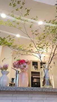 【暮らしのルーティン】ドウダンツツジと夏のお花で彩る、我が家らしいキッチンカウンター🌿 #ドウダンツツジ #グリーンのある暮らし #花のある暮らし #shorts