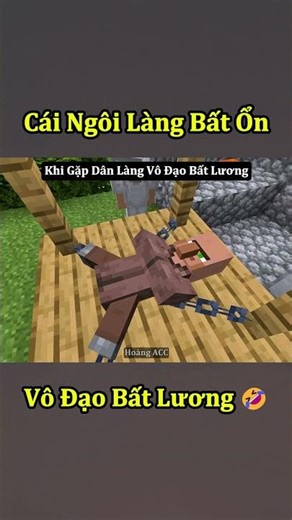 Khi Tôi Gặp Dân Làng Quá Vô Đạo Bất Lương Trong Minecraft 🤣 #shorts