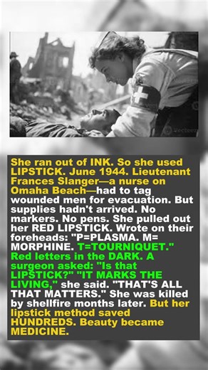 The Nurse Who Marked Bodies with Lipstick (WWII, 1944)