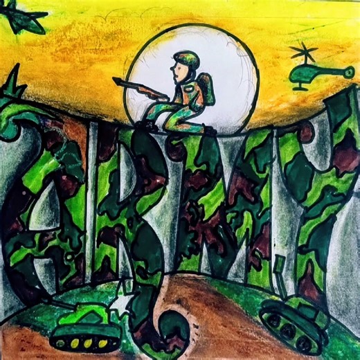 Indian army drawing😇😇#ayushavhadarts