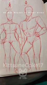 Male Body Types!! #art #anatomy #drawing #advice