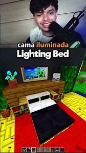 he made a glowing bed #minecraft