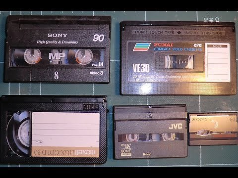 Small video cassettes explained.