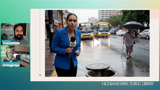 Estás invitado a participar en un episodio más de Caminando Juntos. En este episodio hablaremos de la Inteligencia Artificial (IA). --- Join us for another episode of Caminando Juntos where we will talk about the basics of Artificial Intelligence (AI). This is a Facebook Live program presented in Spanish. | Highland Park Public Library