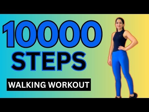 10,000 Steps Indoor Walking + HIIT Workout | Extreme Fat Burn Cardio at Home
