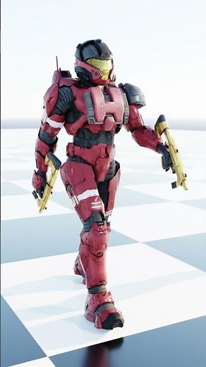 Updated Spartan Walk Cycle | Halo 3 | Blender Animation