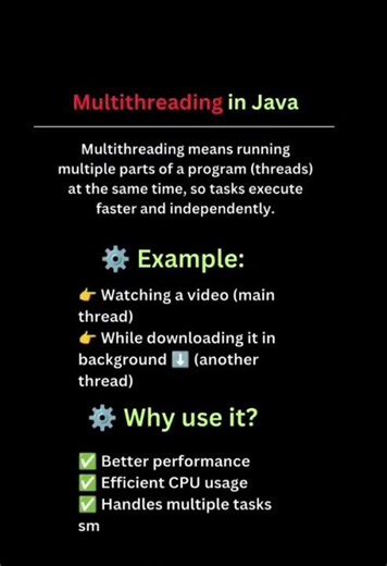 🚀 What is Multithreading in Java? #shortsvideo