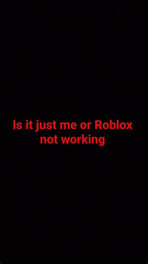 why Roblox not working