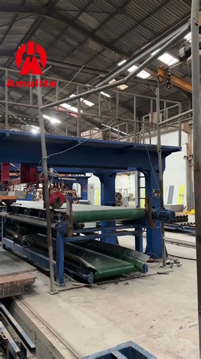 Fiber Cement Flat Board Production Line Three-Station Stacking Machine#fibercementboard #amulite