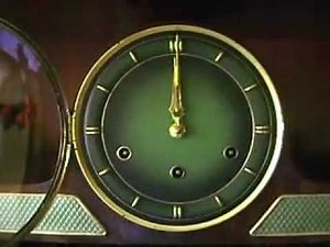 Karl Lauffer Art Deco Westminster Chime Mantel Clock