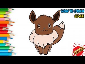 How to Draw EeVee POKEMON Easy Step by Step | Arshaka Drawing