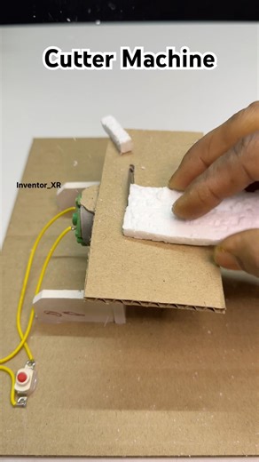 cutter machine with Dcmotor #motorbuilding #project #diy #motor #youtubeshorts #dcmotor