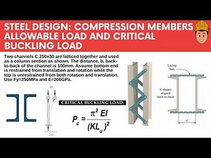 Compression Members | Built-up Sections OLD CODE | STEEL DESIGN