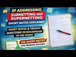 Day 5 | IP Addressing, Subnetting & Supernetting | Short Notes Explained | GATE CSE 2027