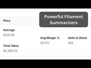 Filament Table Summarizers: Practical Examples