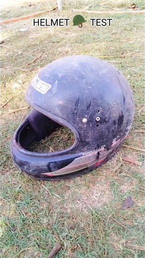 HELMET 🪖 TEST || new experiment || helmet tut gya 😮