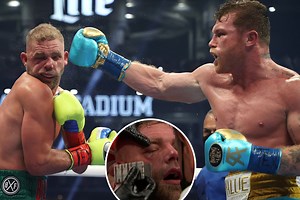 Canelo KOs Billy Joe Saunders in R8 to secure third super-middleweight title