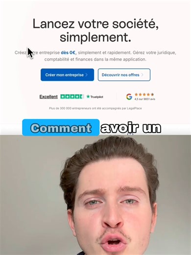 ⭐Comment avoir un numero de SIRET ? ❤️‍🔥 Crée ta société grâce à Legalplace -15% lien en bio #SIRET #créationsociété #entrepreneur #microentreprise #autoentrepreneur