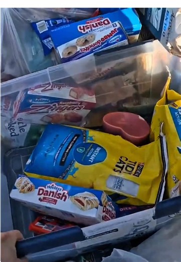 From snacks to office supplies: The strangest items found 😱😳 #dumpster #dumpsterdiving #snacks #finding #hunting