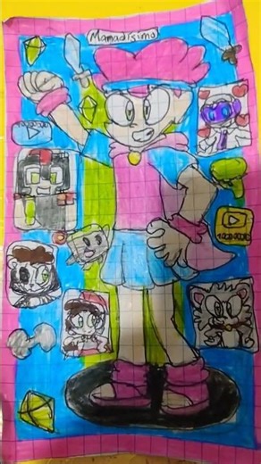 El mamadisimo Invictor #dibujo #viral #invictor #shorts #minecraft #loscompas #drawing