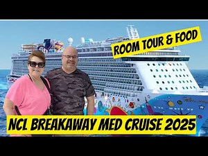 NCL Breakaway - Ship and Food Activities! Med Cruise from Barcelona 2025. Room Tour # 11262