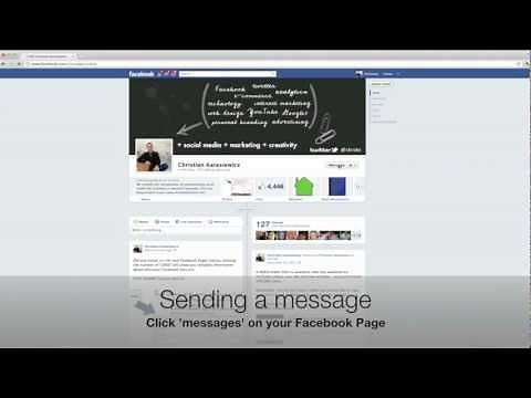 How to send a message to Facebook Pages