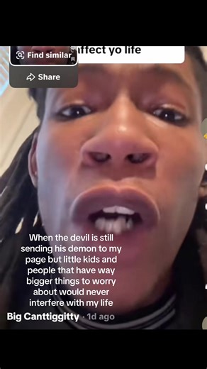 #greenscreen trying to troll me can’t fix your hair😂😂😂 or your teeth or your looks at that and please don’t get me started on the music 😷