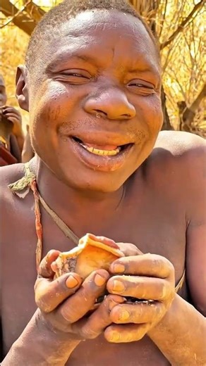 African Indigenous Life | An Old Man Cooks His Own Food.#shorts