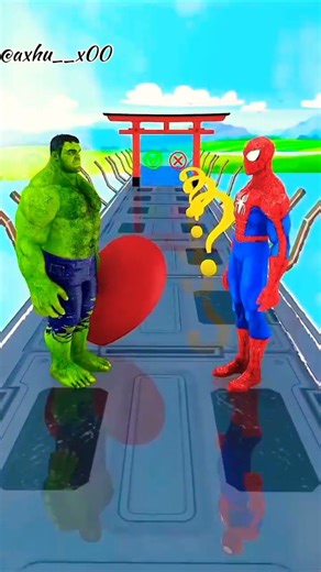 hulk vs Spider-Man 🎮 #games #shorts #entertainment #cartoon