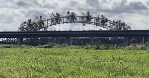 Final Buck O’Neil Bridge arch blasted Tuesday