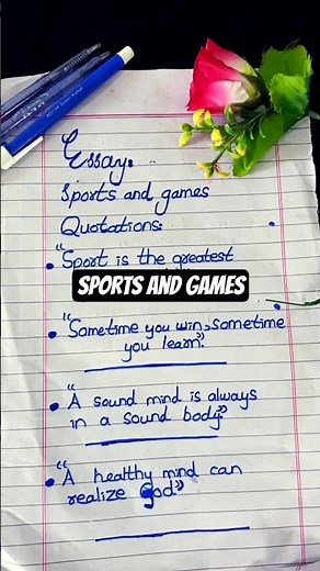 sports and games essay quotes