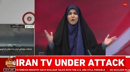 850K views · 22K reactions | This is the moment Iranian state TV was forced to stop its broadcast after it said it was attacked by an Israeli missile attack in Tehran. | Al Jazeera English | Facebook
