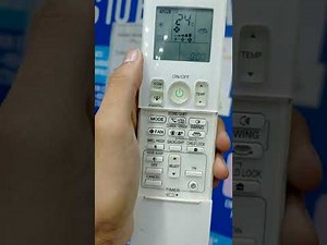 Daikin Inveter ac remote features explained