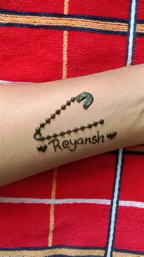 Reyansh Name Mehndi Tattoo Part 29 #nishumehandi #mehandi #mehanditatoo #youtubeshorts #trending