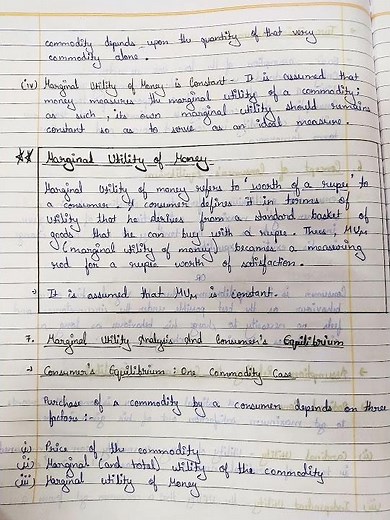 Micro-Economics || Class 11 || Chapter 3 || Consumer's Equilibrium - Utility Analysis || Notes ||